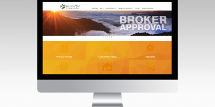 Mountain West Financial website/wireframe